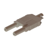 Connector, VL, Duplex, Friction, 1.0 x 2.2mm, Off-White