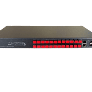 24-Port POF Ethernet Switch, OptoLock, RJ45, SFP Ports