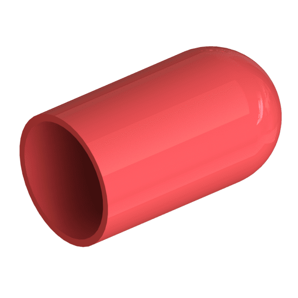 Dust Cap, HFBR Bulkhead, Color red-0
