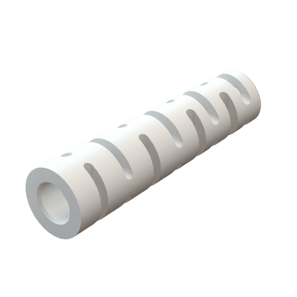 LC Connector strain relief, Color white, softer duometer for larger crimp ring.-0