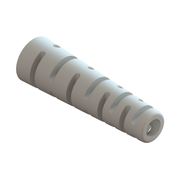 LC Connector strain relief, Color white, softer duometer for larger crimp ring.-8631