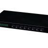 8-Port POF Ethernet Switch, Gigabit Capability, OptoLock and RJ45 Ports-0