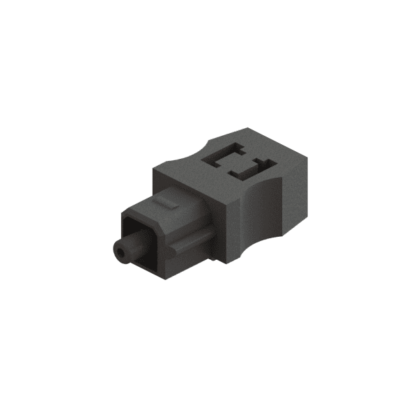 TOSLink F05 Connector, 1.0mm x 2.2mm POF, Hot Plate Termination-0