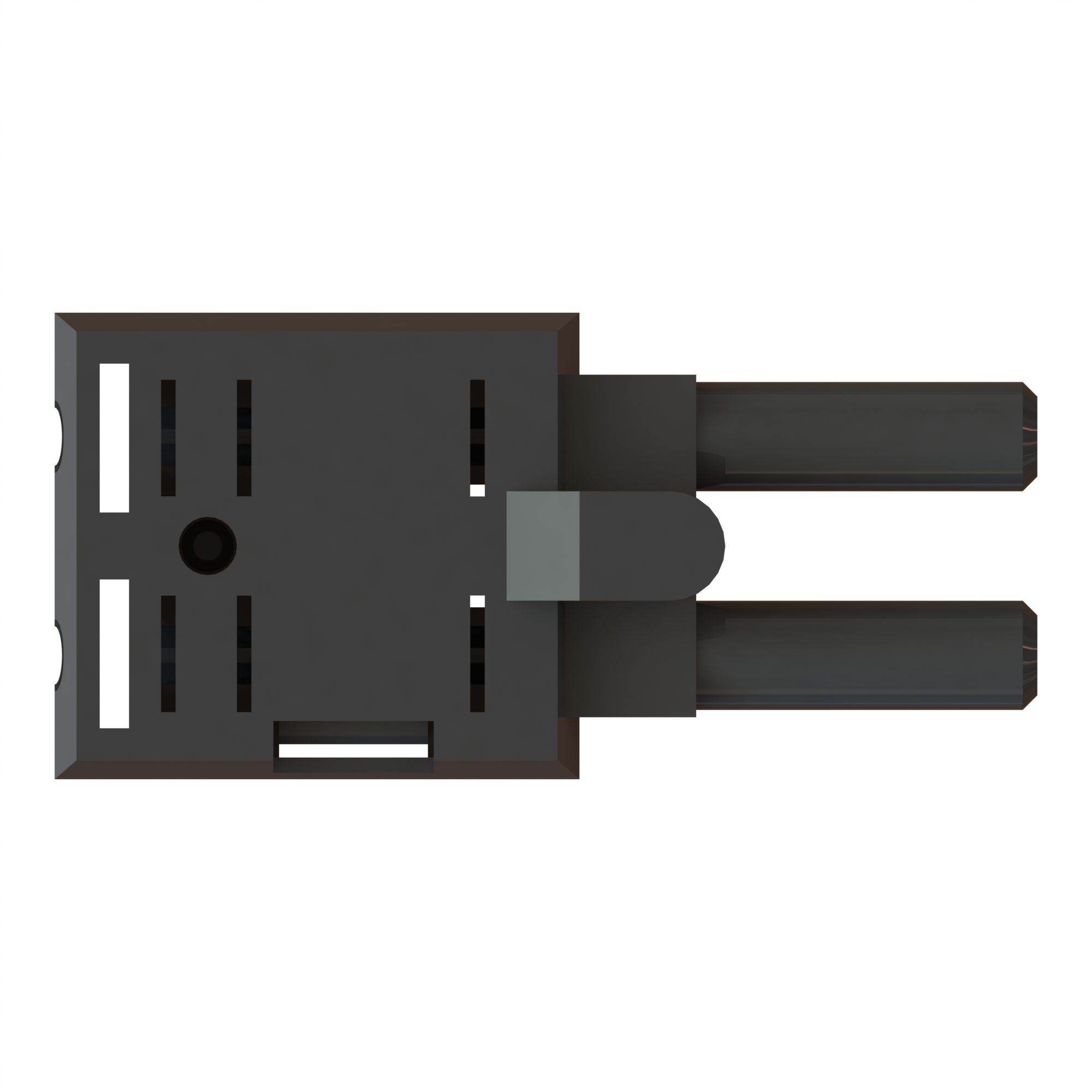 Connector, VL, Duplex, Friction, 1.0 x 2.2mm, Black