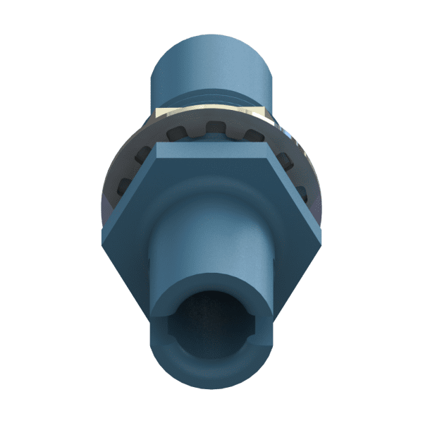 Bulkhead Coupler, Versatile link, AVAGO, Blue friction-8745