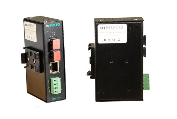 Ethernet Media Converter, 2 Port, Industrial-Grade, Copper to POF, OptoLock® Connectors-2133