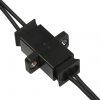 Bare Fiber Duplex Bulkhead/Coupler, 1.5 mm Jacket Size, Color Black-7962