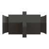 Bare Fiber Duplex Bulkhead/Coupler, 1.5 mm Jacket Size, Color Black-8731