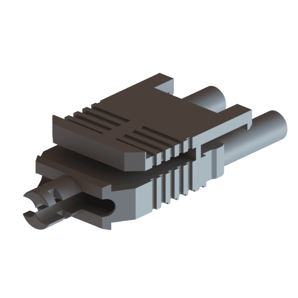 Versatile Link Duplex Latching Connector, Gray-8469