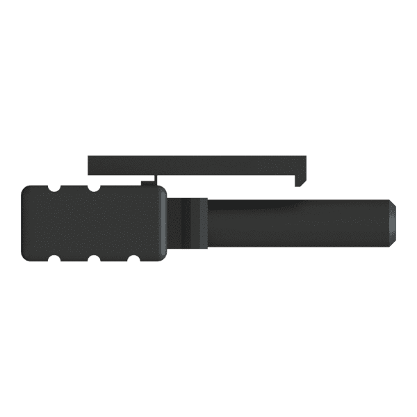 Versatile Link Simplex Latching Connector, Clamshell Construction, Black-8471