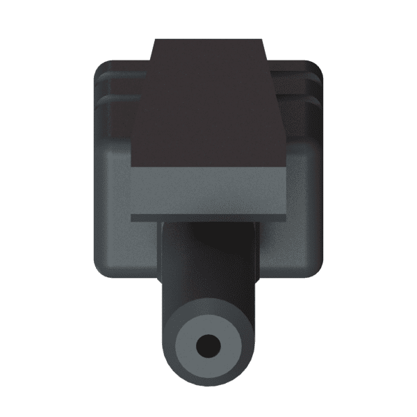 Versatile Link Simplex Latching Connector, Clamshell Construction, Black-8470