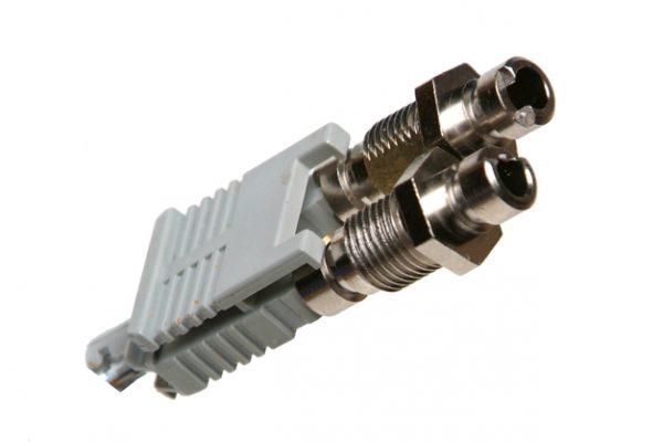 Bulkhead Coupler, Versatile Link, Latching Connector, Broadcom/Avago/Red-Link Style-5599