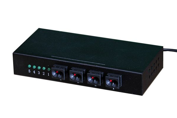 8-Port POF Ethernet Switch, Gigabit Capability, OptoLock and RJ45 Ports