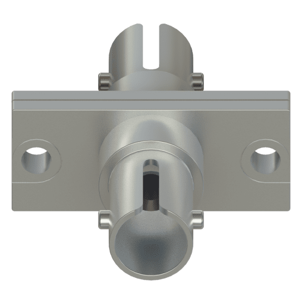 ST bulkhead flanged adapter, multi-mode ST connector to ST connector-8779
