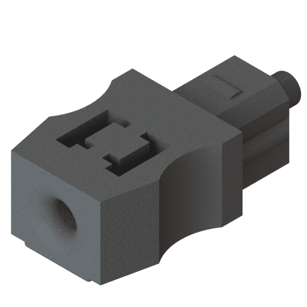 TOSLink F05 Connector, 1.0mm x 2.2mm POF, Polish Termination-8608