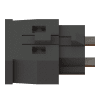 Connector, TOSLink PN F07, Duplex, Metal Ferrule-8612