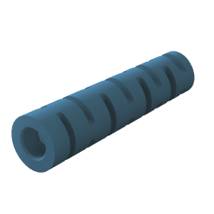 LC Connector strain relief, color Blue, softer durometer for larger crimp ring.-0
