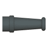 Strain relief, SMA BLK 6 mm cable, Nut retention design-8676