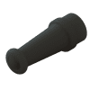 Strain relief, SMA BLK 6 mm cable, Nut retention design-8677