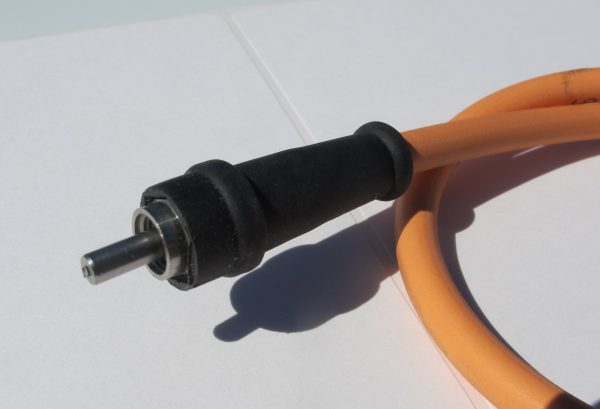 Strain relief, SMA BLK 6 mm cable, Nut retention design-2101