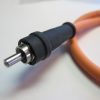 Strain relief, SMA BLK 6 mm cable, Nut retention design-2099