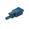 RedLink® Simplex Latching Connector, 1.0mm x 2.2mm, Versatile Link Compatible, Blue-0