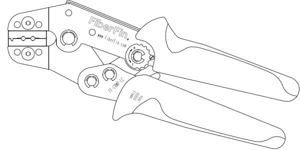 LC Duplex crimp tool, 2.60mm hex, W/ Connector Locator-7444