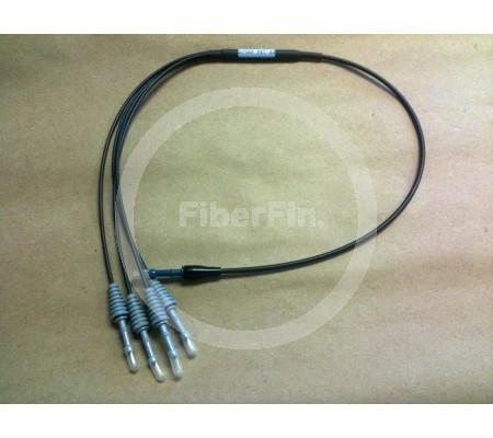 Splitter, 1 X 4 Legs, Versatile Link HFBR-4501z/4511z Connectors, 2 Feet Total, 11 Inch Legs-3696