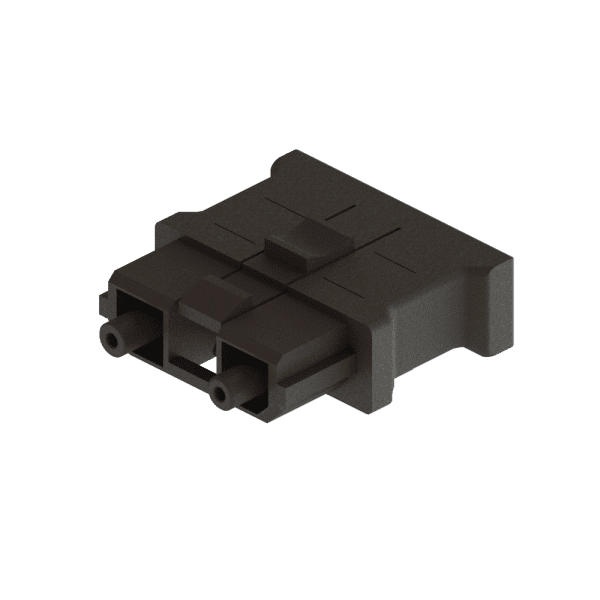 PN F07, Toslink® duplex, one piece connector, Use with duplex fiber 1mm x 2.2mm-0