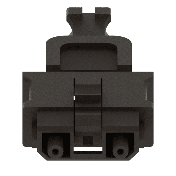 PN F07, Toslink® duplex, one piece connector, With Handle, Use with duplex fiber 1mm x 2.2mm-8620