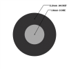 Asahi 1.0 x 2.2mm Simplex Cable, Sold Per Meter - Image 3