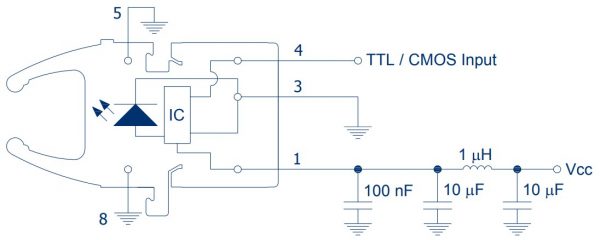 RedLink Transmitter, 10 MBd, Vertical, Non-Inverting, Dual Voltage-6583