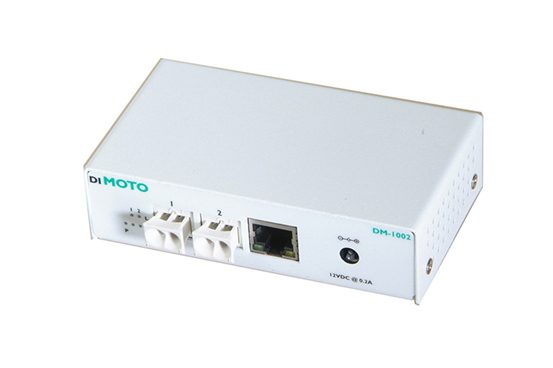 Ethernet Media Converter, 2 Port, Industrial-Grade, Copper to POF, OptoLock® Connectors-0