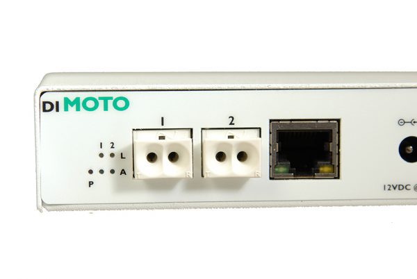 Ethernet Media Converter, 2 Port, Industrial-Grade, Copper to POF, OptoLock® Connectors-6915