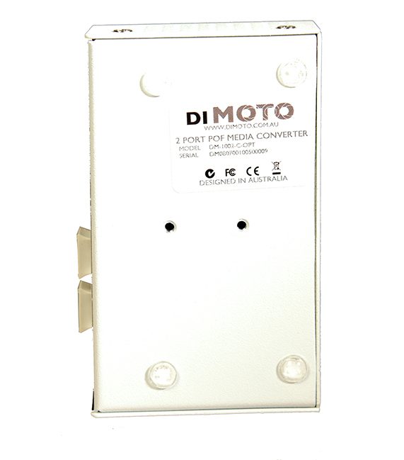 Ethernet Media Converter, 2 Port, Industrial-Grade, Copper to POF, OptoLock® Connectors-6912