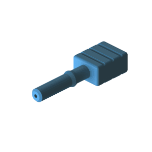 RedLink® Simplex Friction Connector, 1.0mm x 2.2mm, Versatile Link Compatible, Blue, Clamshell Retention-0