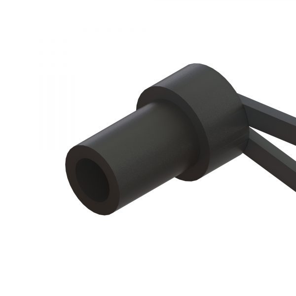 Universal Dust Cap for 1.25mm ferrule LC Connector, w/strap, Color Black-7603